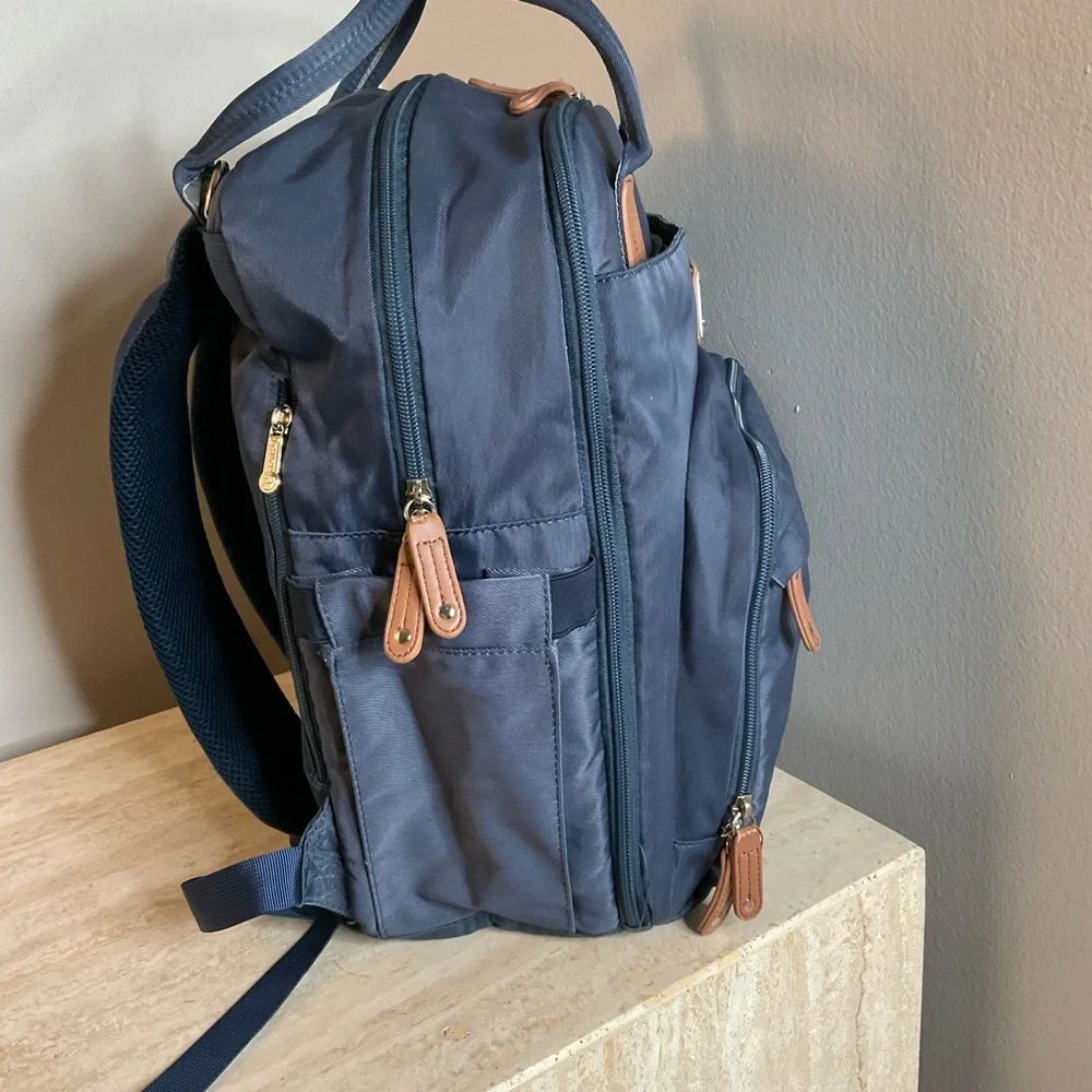 Ruvalino Classic Diaper Bag Backpack, Navy Blue, Unisex, EUC!